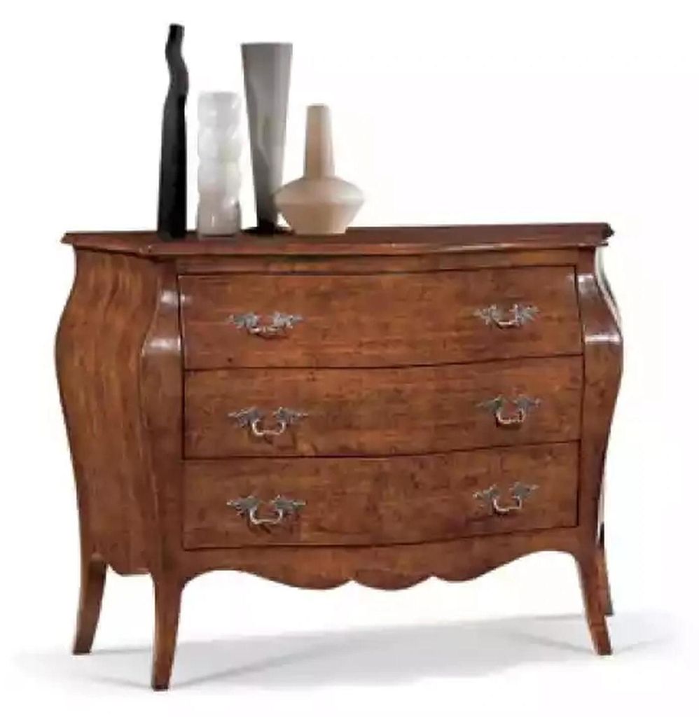 Design Möbel Kommode Schrank Braun Luxus Holz Italienische Möbel Neu