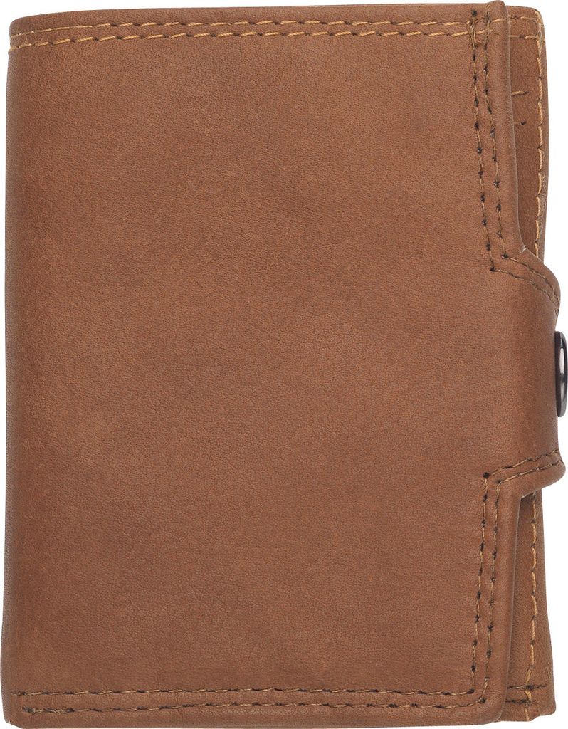 Josephine Osthoff Slim Wallet mit Münzfach Herren echt Leder mit RFID Schutz Geldeutel Damen kleine Geldbörse Kartenetui Portemonaie (203)