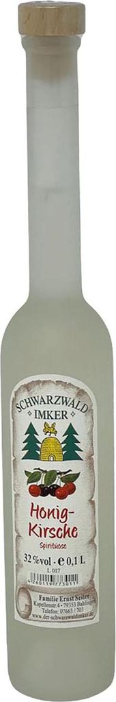 Der Schwarzwald Imker Honig Kirsch Spirituose Probier Flasche 0,1 Liter 32%
