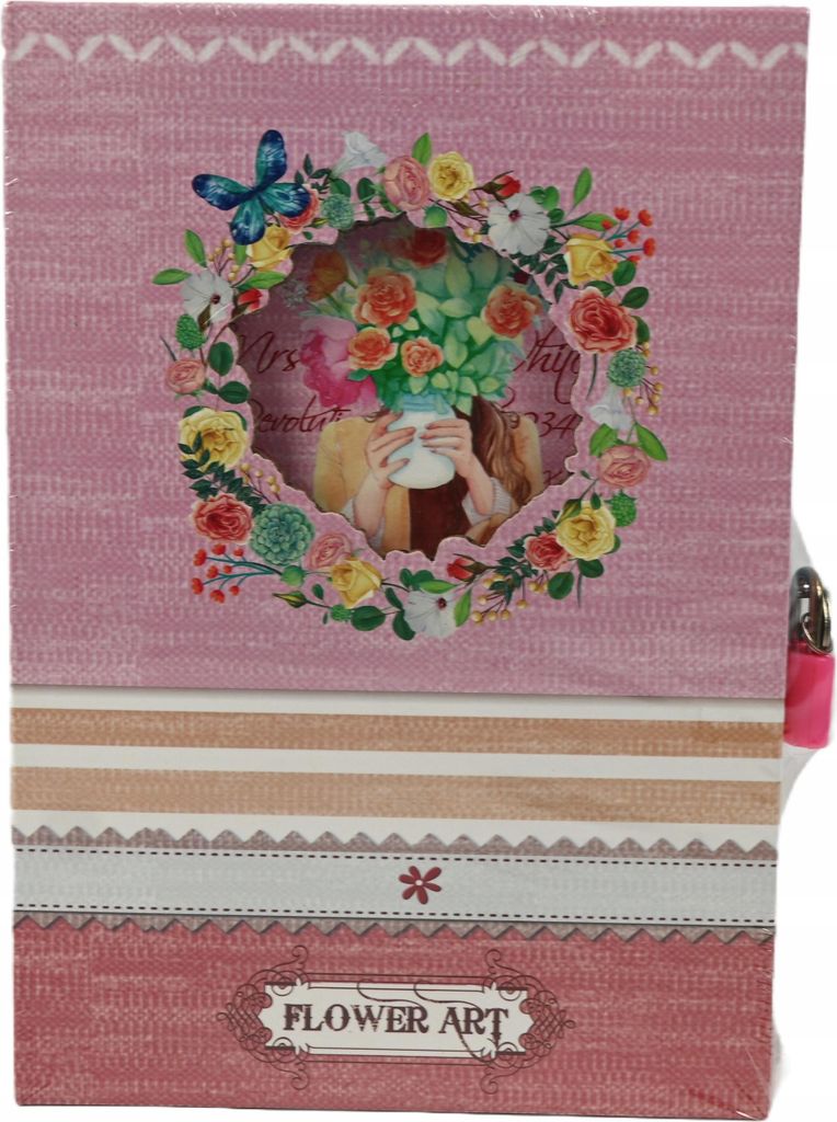 Geheimes Tagebuch mit Schloss 14x20cm - Abschließbares Notizbuch für Mädchen & Träume