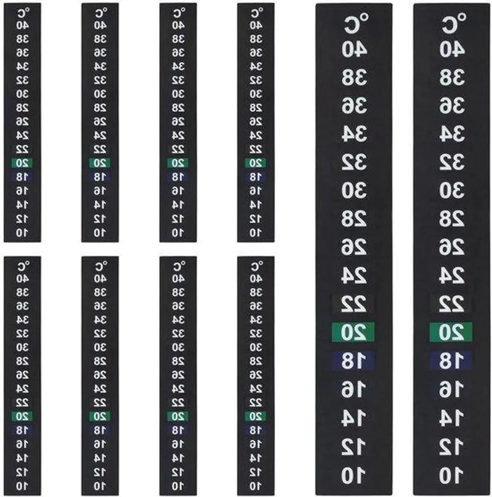 Bandelettes thermiques adhésives réutilisables de 10 à 40 °C