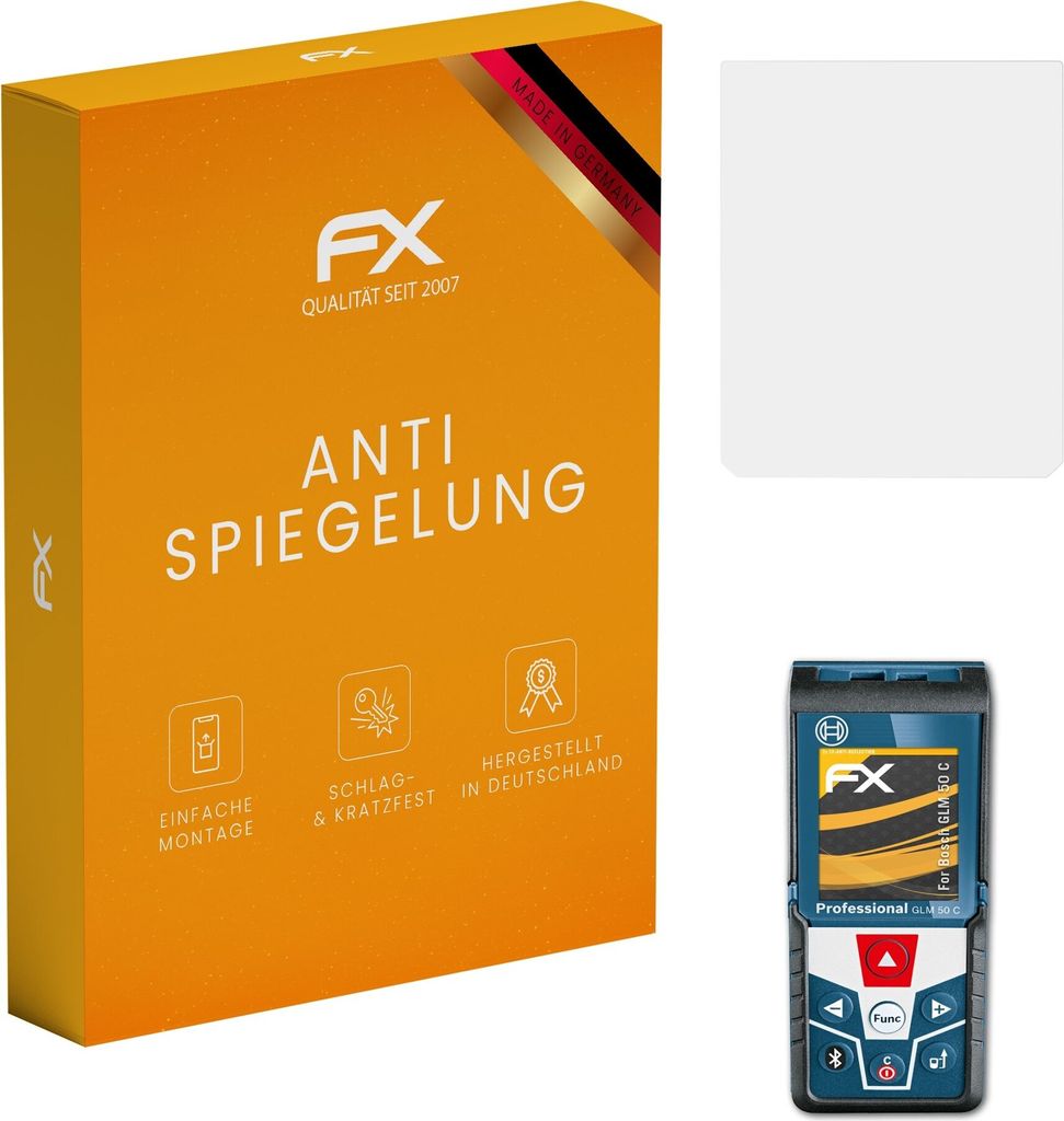 atFoliX FX-Antireflex 2x Schutzfolie kompatibel mit Bosch GLM 50 C Displayfolie