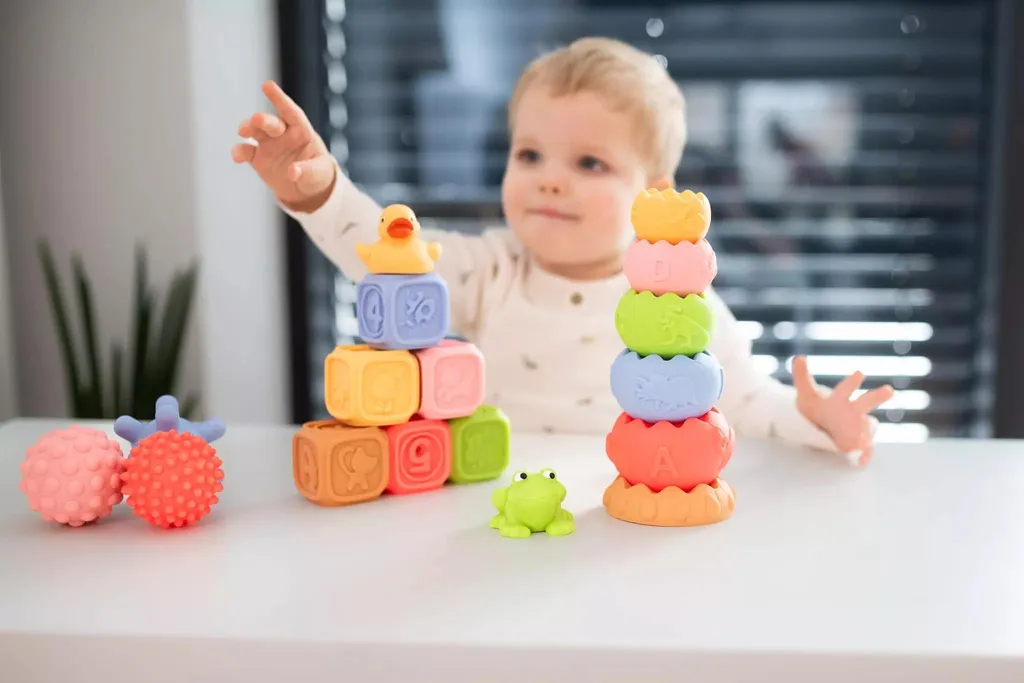 Blocs de construction souples Tullo 18 pièces : jouet bébé sans risque - 5