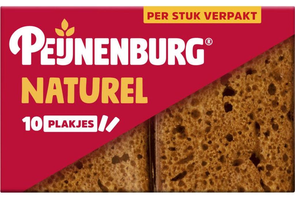 Peijnenburg Ontbijtkoek naturel paquet de 10, 280 g – Image du produit 