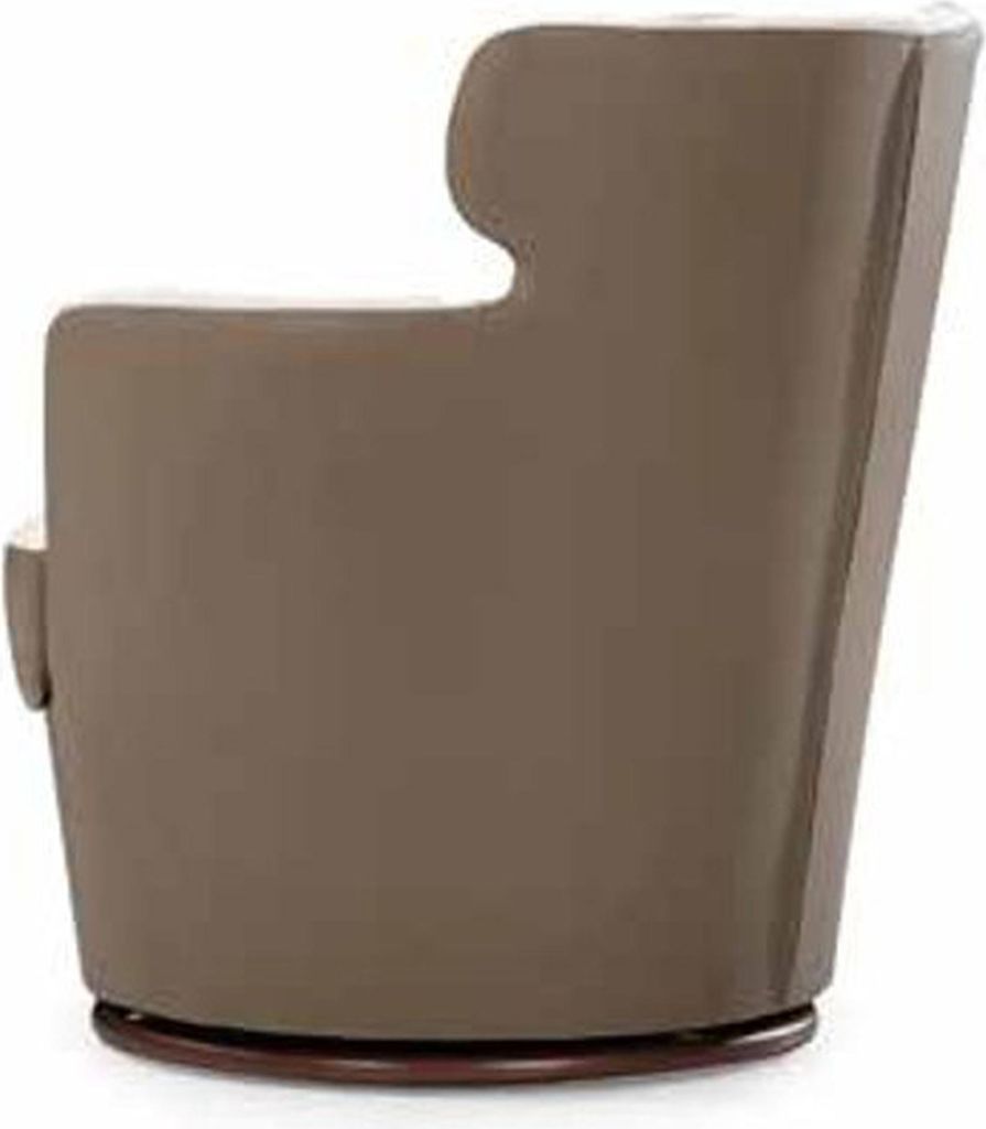 Sofa Sessel Relaxsessel Polstersessel Drehbarer Couch Lounge Club Taupe
