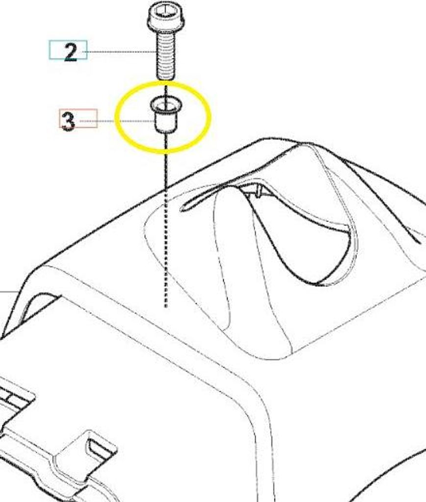 Sensenbuchse 333R Husqvarna 537373802