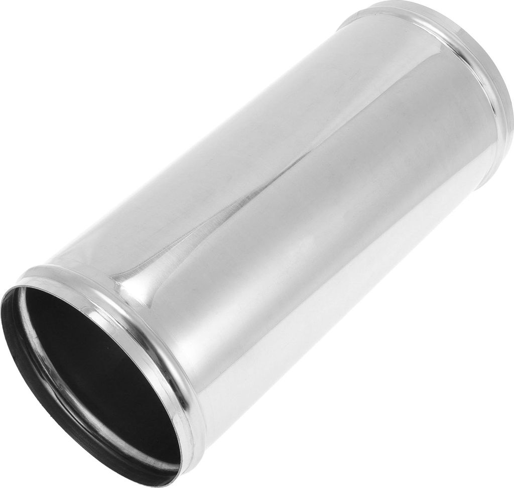 Gerades Auspuffrohr mit Perlenrolle DIY Benutzerdefiniertes Auto Modifiziertes Auspuffrohr Rohrleitung 4" OD 10" Endlänge T304 Edelstahl Silberton