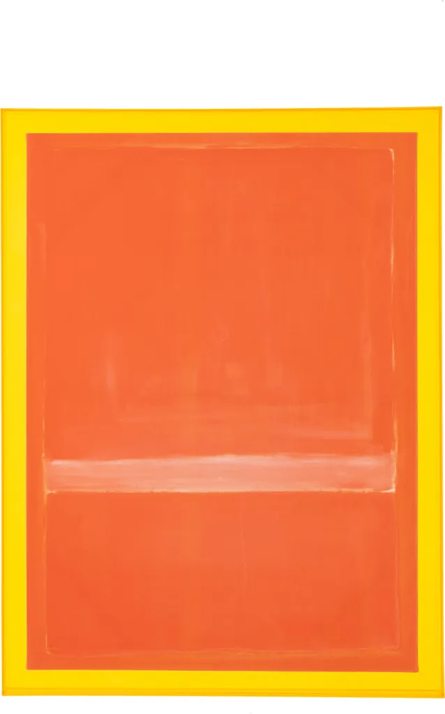Toile Orange Fluo J-Line pour Réveiller un Mur Blanc et Triste - 80cm