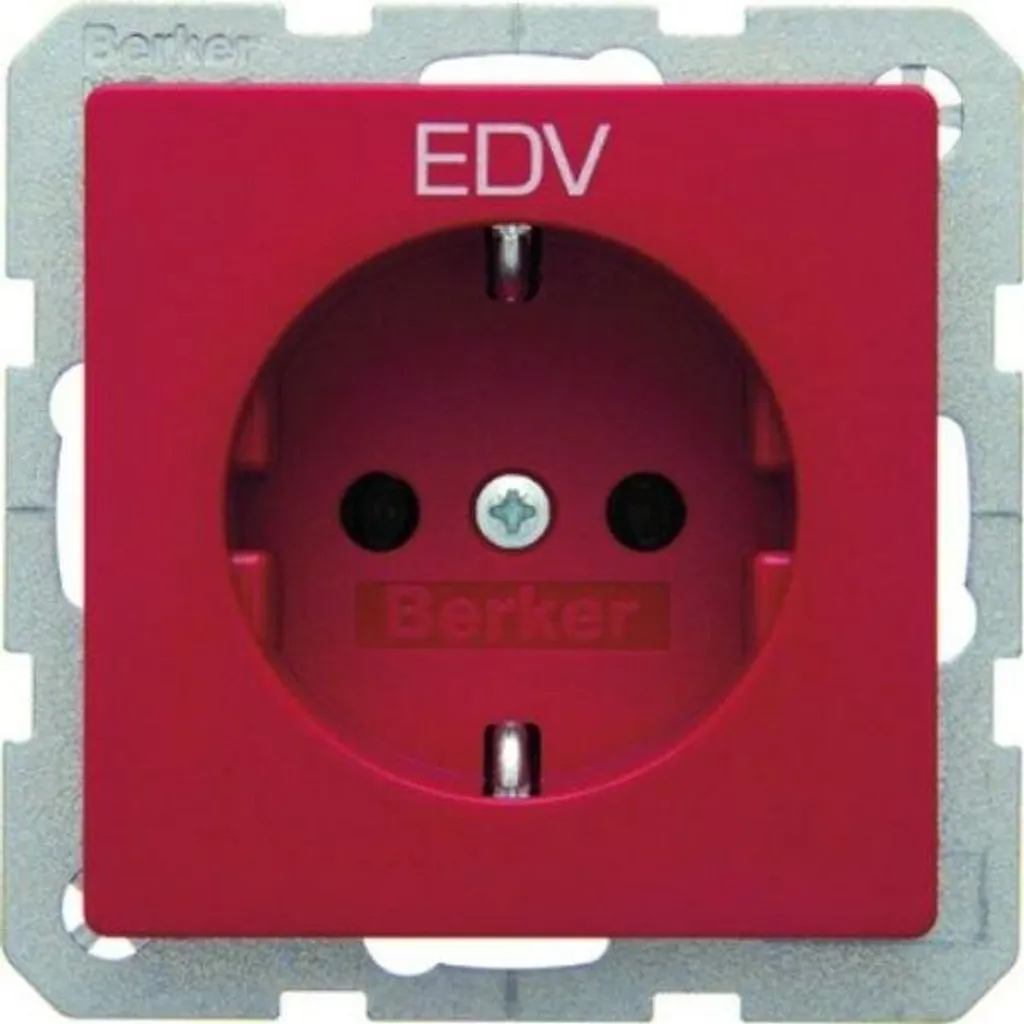 Prise Berker 47436022 Rouge Velours pour différencier vos prises