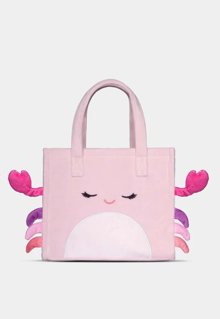 Sac fourre-tout Squishmallows Cailey premium, peluche douce et rose