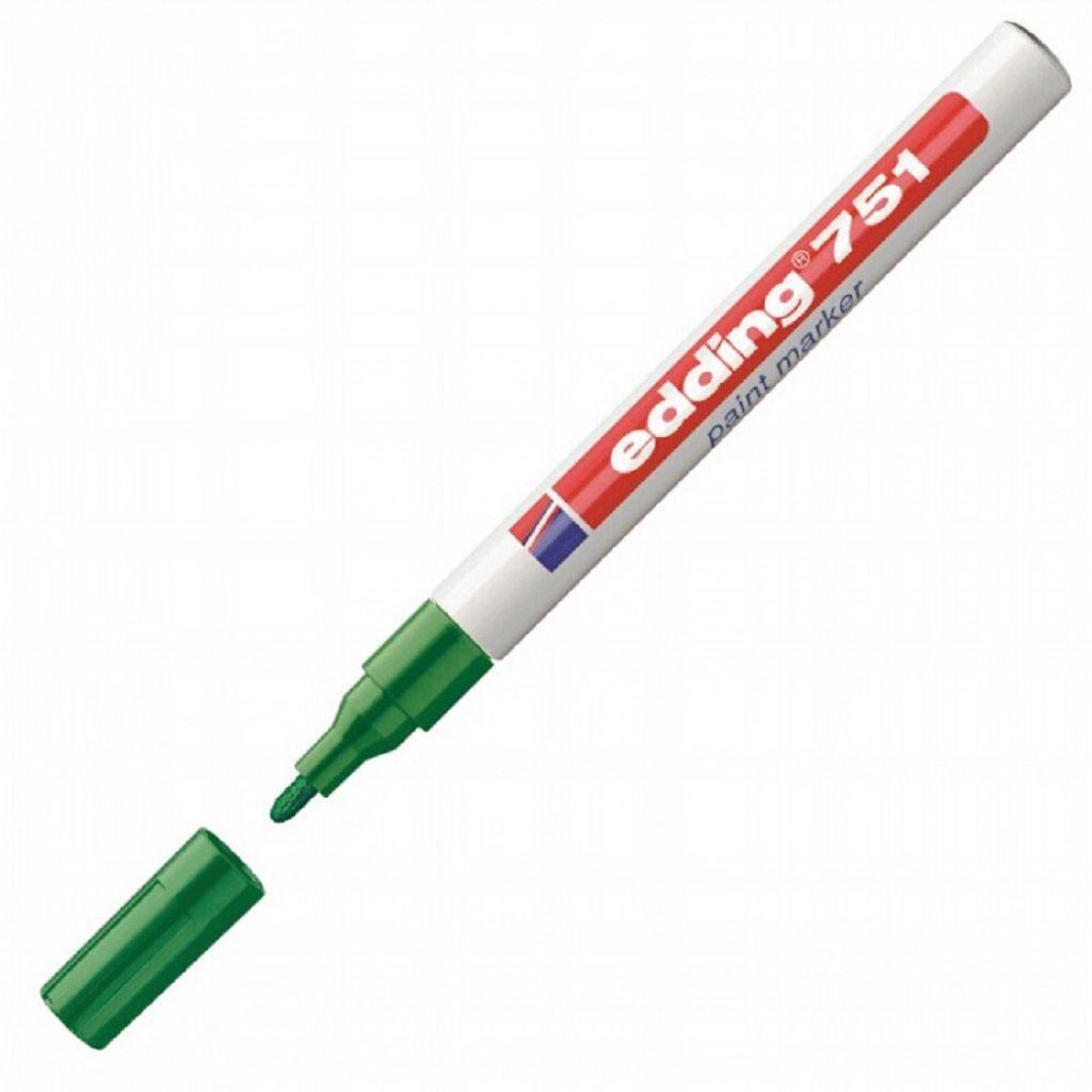 Edding 751, Zelená, Zelená, Bílá, 1 mm, 2 mm, 10 kusů Obrázek produktu 