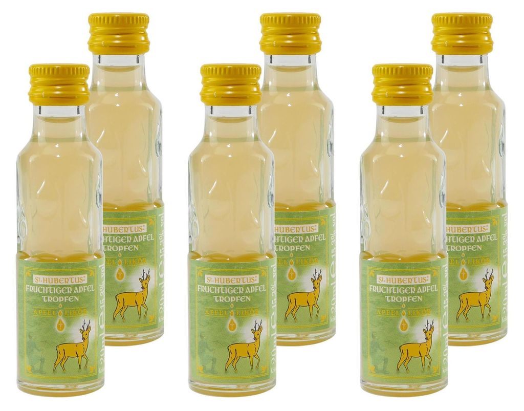 St. Hubertus Fruchtiger Apfel-Tropfen (24 x 0,02L) Produktbild 
