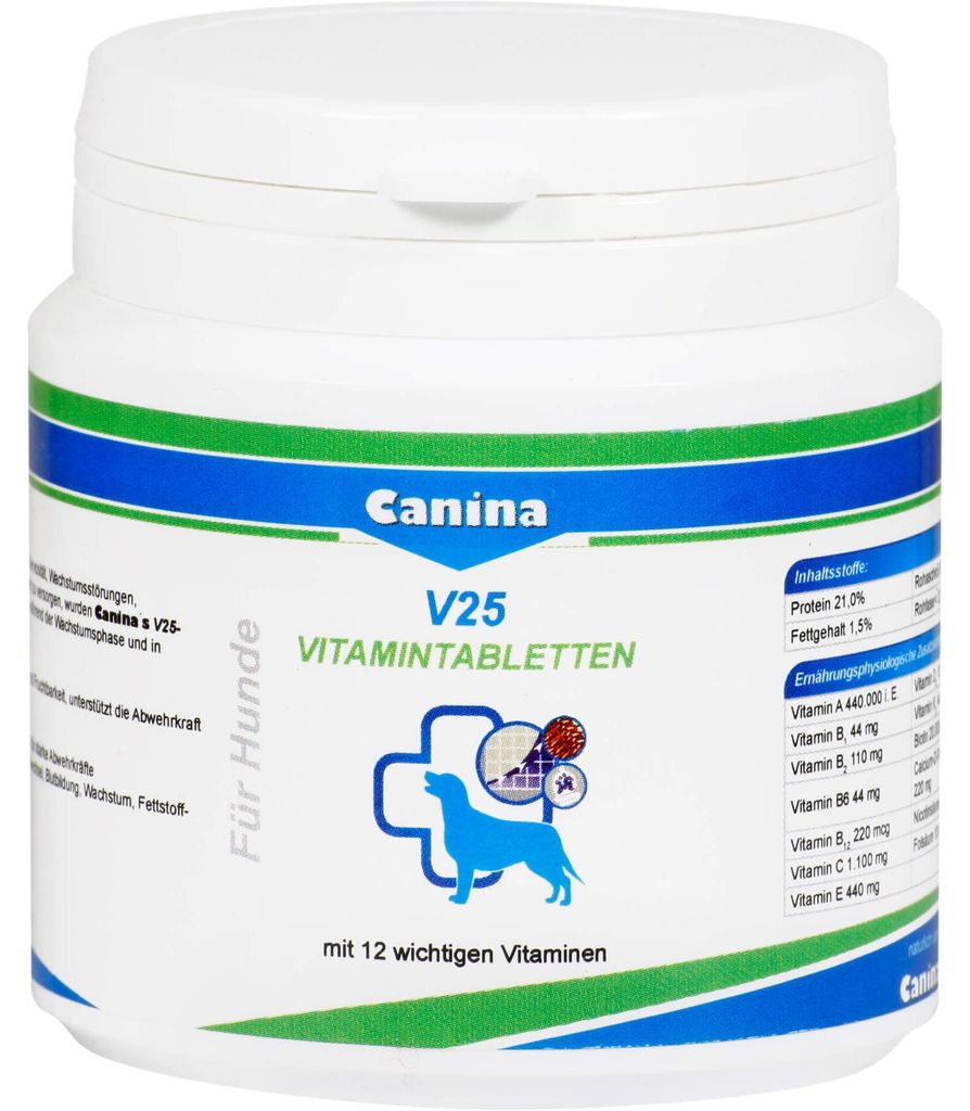 Canina V25, voor honden, tabletten, algemene gezondheid, Productafbeelding 