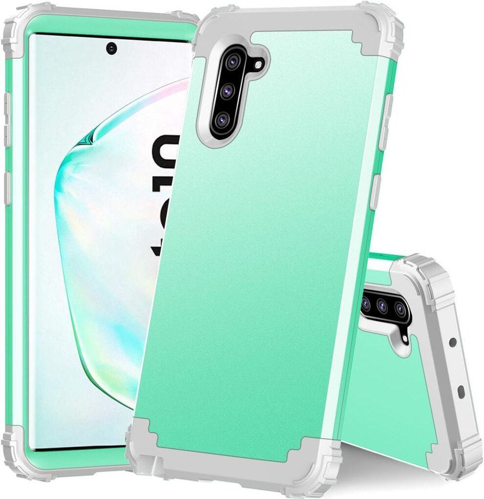 Galaxy Note 10 Hülle, LaimTop Heavy Duty 3 in 1 Hybrid Hart PC Flexibel TPU Silikon Stossfest Kratzfest Tasche Schutzhülle für Samsung Galaxy No...