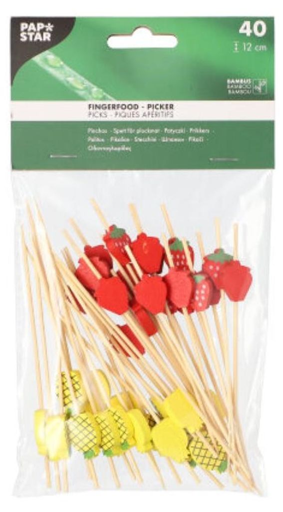 Snacksticks „Frucht“ 12 cm 40 Stück.