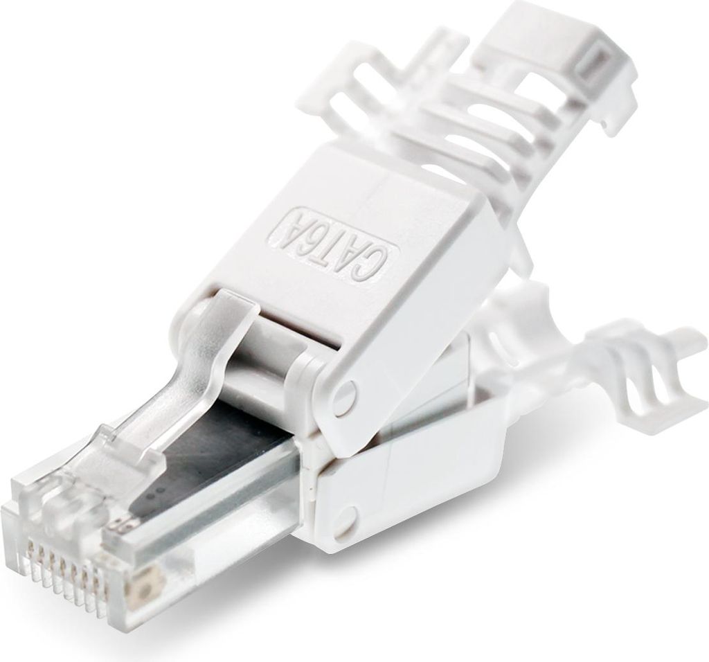 1x CAT 6A RJ45 Netzwerk Stecker Netzwerkstecker CAT 7 6 5 LAN Kabel werkzeuglos