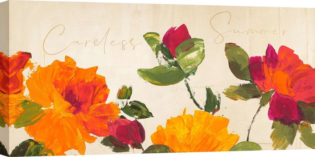 Leinwandbilder, Blumen Shabby Chic - Teo Rizzardi, Careless Summer - 70x35 cm