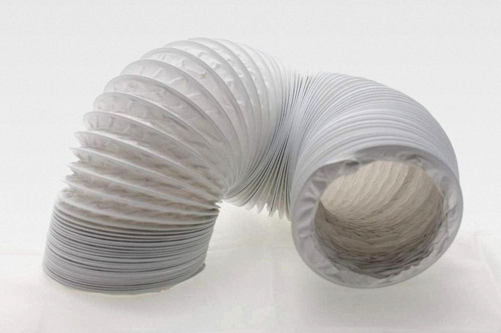 Flexibler PVC-Abluftschlauch Ø 125/127 mm, 4 m für Klimaanlagen, Wäschetrockner, Dunstabzugshauben