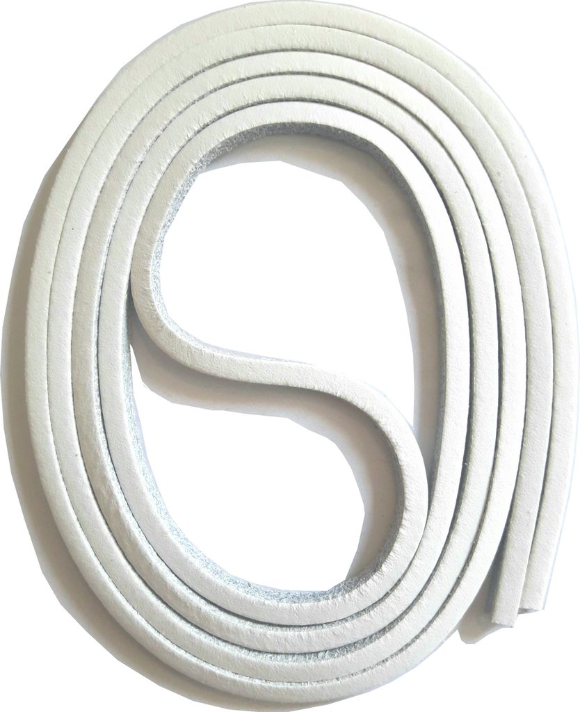 SNORS Ledersenkel - WEISS - 3mm - echtes Leder Produktbild 
