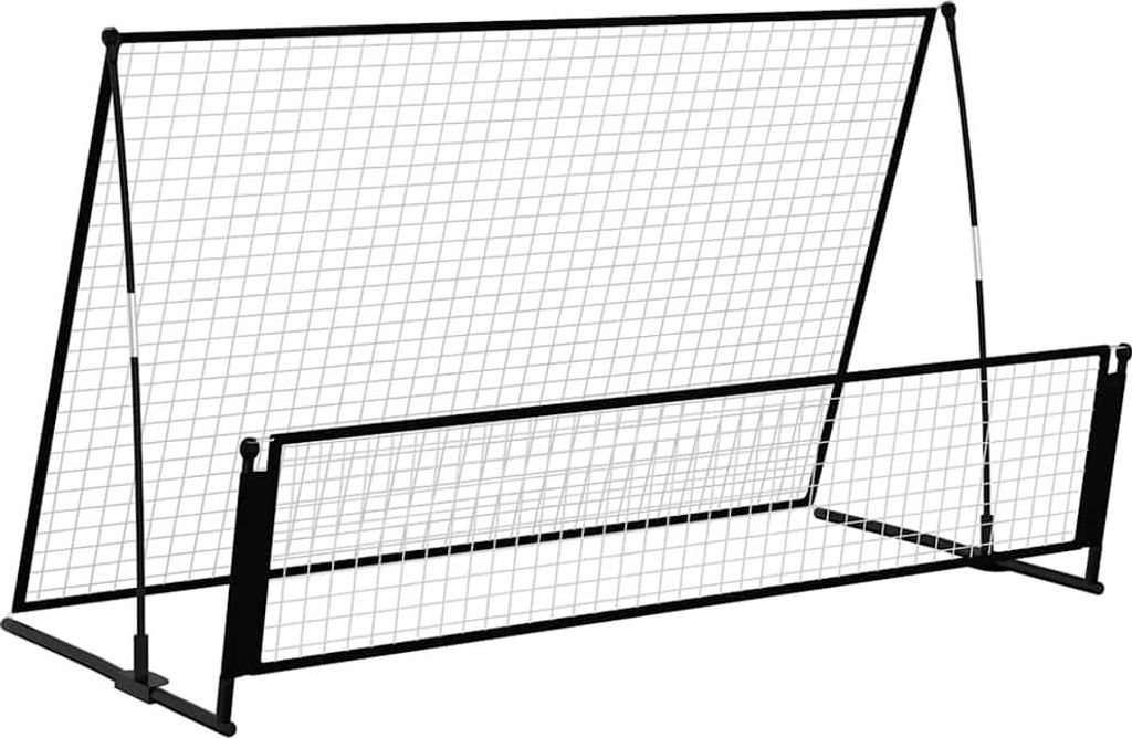 vidaXL Odrážadlo a futbalová bránka 2 v 1 202x104x120 cm Obrázok produktu 