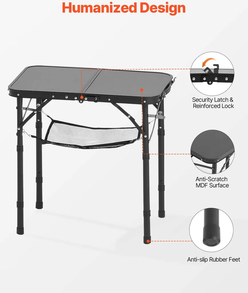 Table de buffet portable 60x40cm pour réception et jardin extérieur