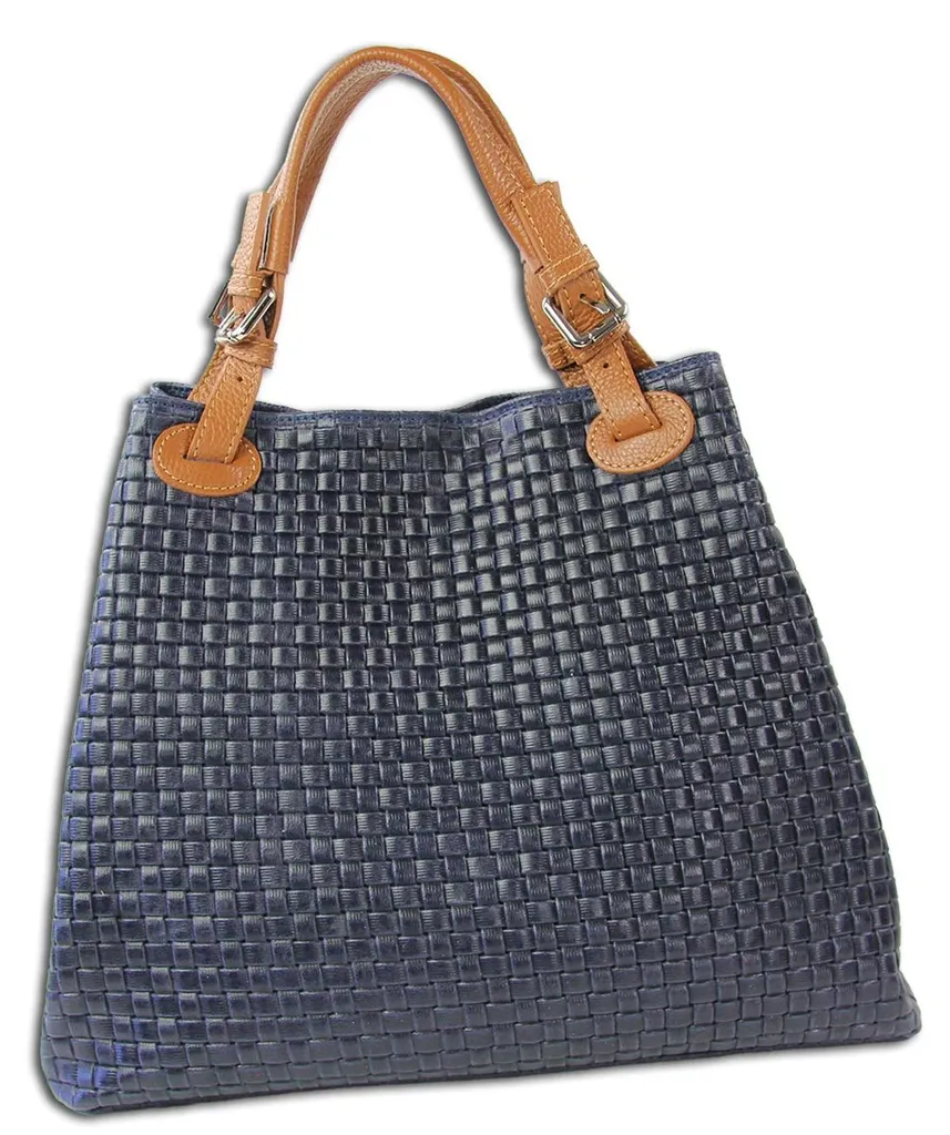 Sac cabas Toscanto bleu foncé 31 cm avec large volume et poches