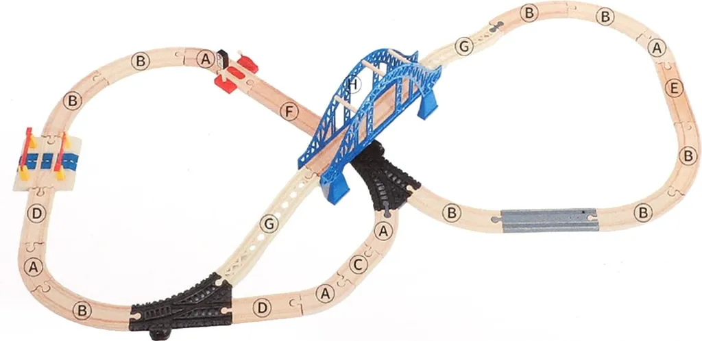 Set de train électrique interactif pour enfant avec rails modulables - 4