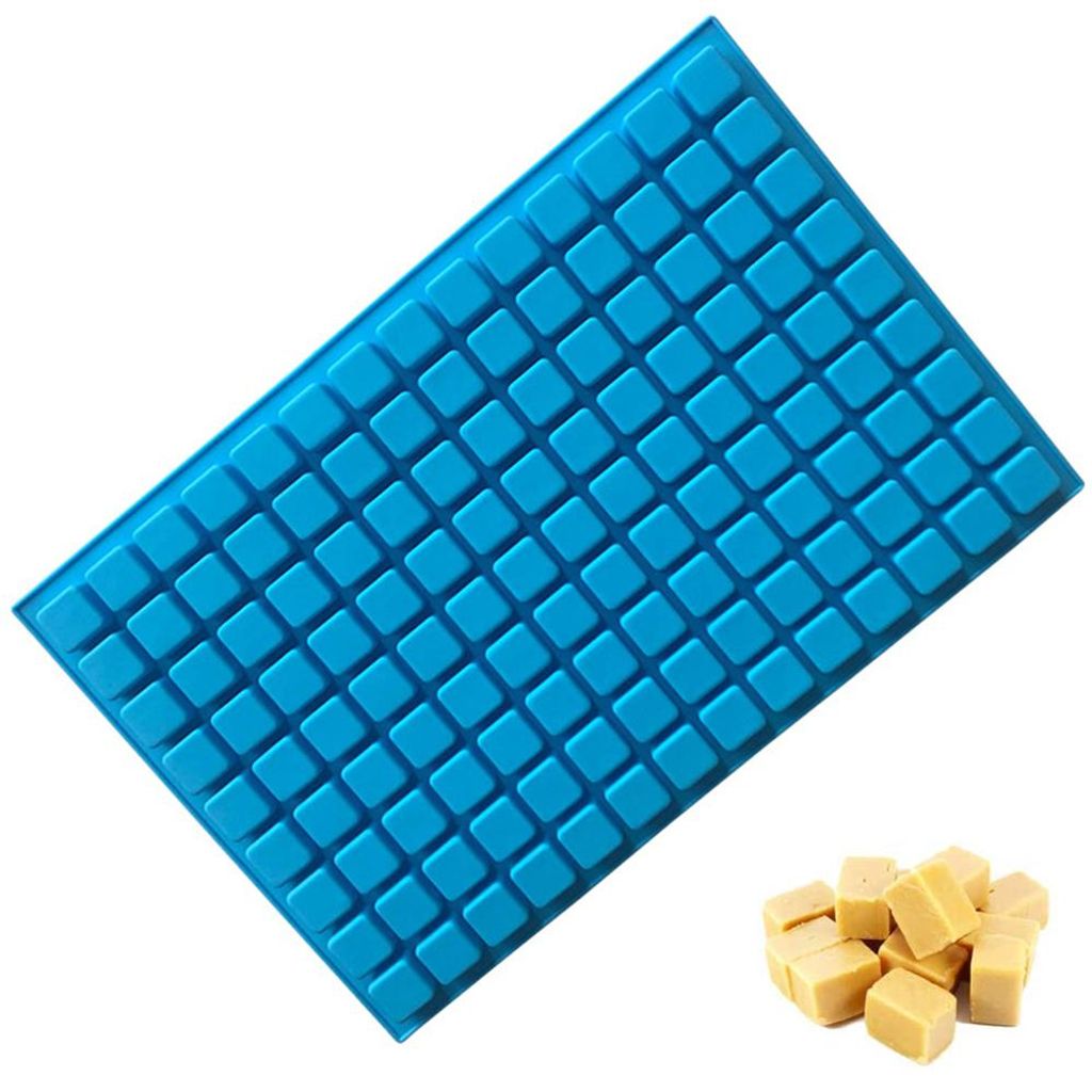 Mini-Silikonform mit 126 Mulden / Schokoladenform für Gummibärchen, Gelee, Trüffel, Pralinen und Karamell