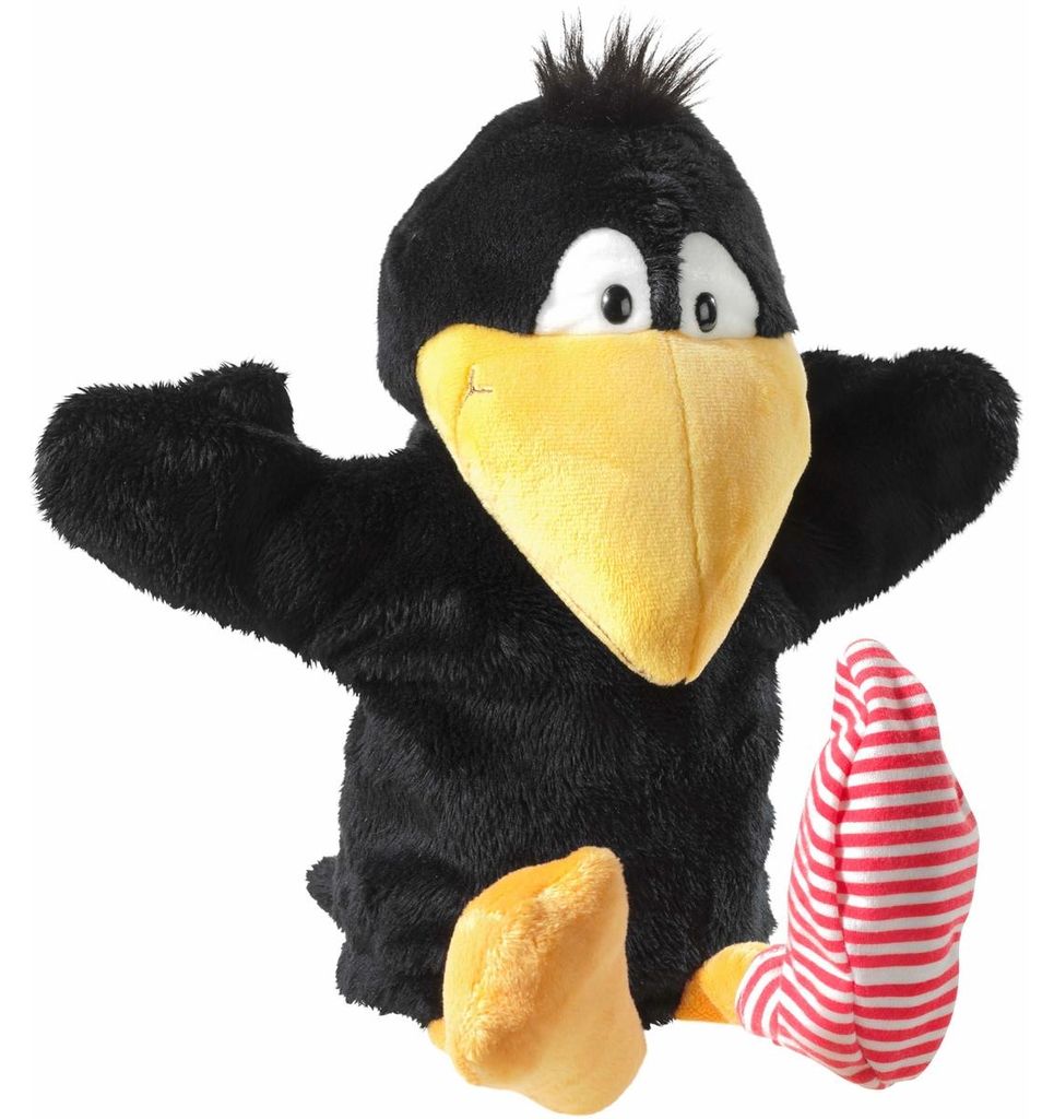 Heunec Rabe Socke Handspielpuppe, Handpuppe, Immagine del prodotto 