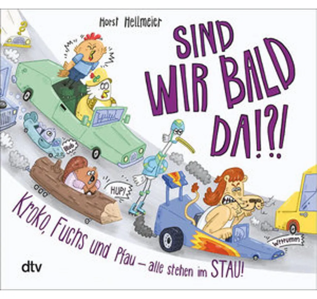 Livre enfant Sind wir bald da? Kroko, Fuchs und Pfau - Album illustré