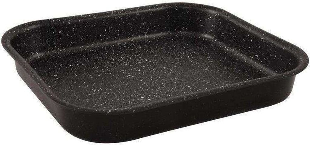 ORION Backblech emaillierte Backform mit hohem Rand 29,5x26x4