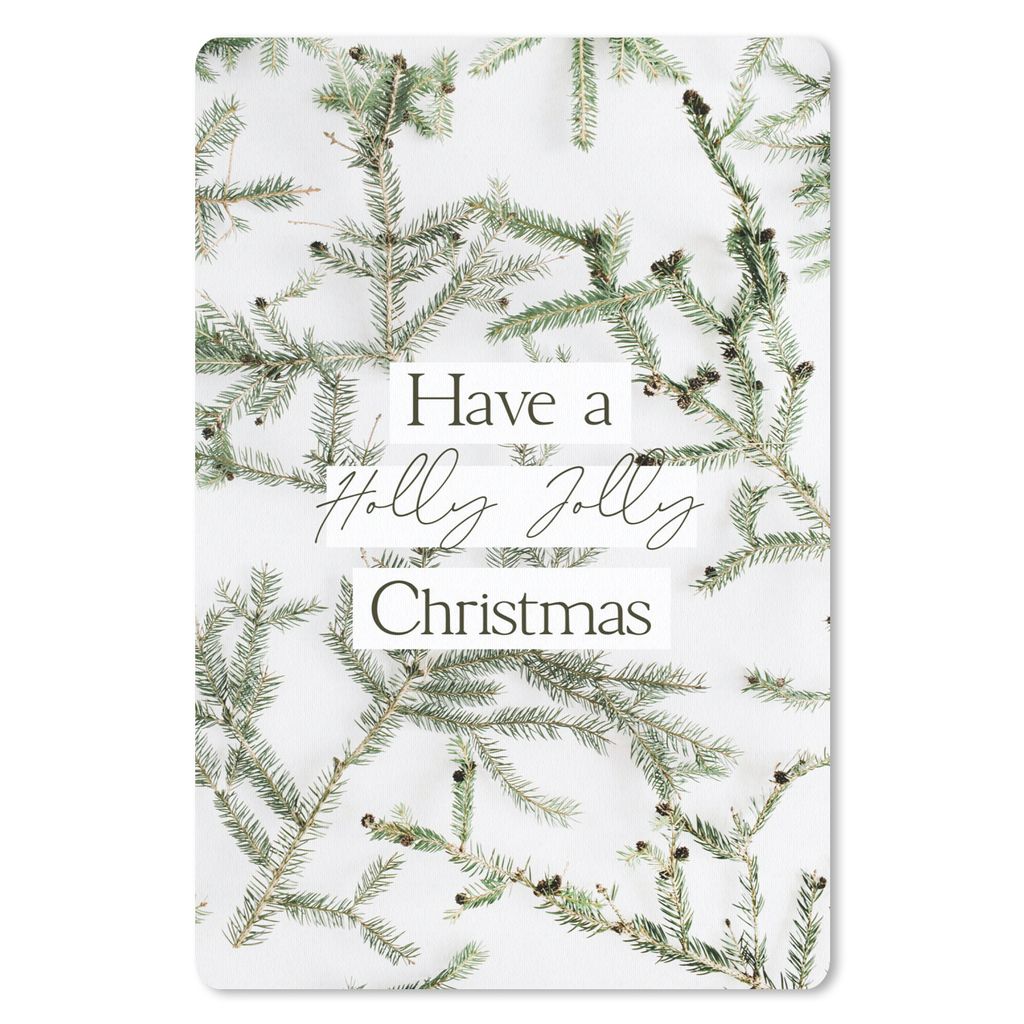 MuchoWow Mauspad Mousepad Winter - Zitat - Zweige 40x60 cm - Mousepads - Maus Mat - Pad - Mausunterlage - Schreibtisch Accesoire