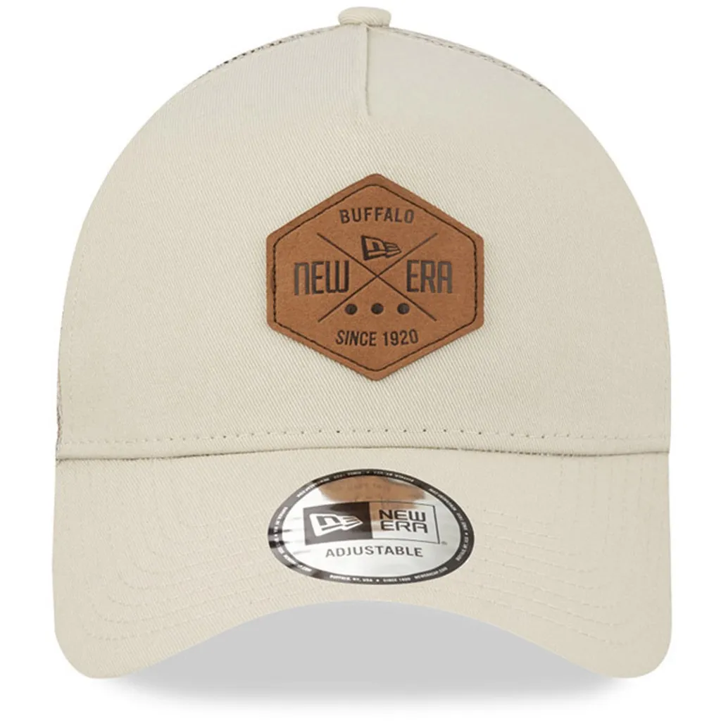 New Era Patch Stone A-Frame Trucker Cap Crema UNI | Accessorio Top - 7