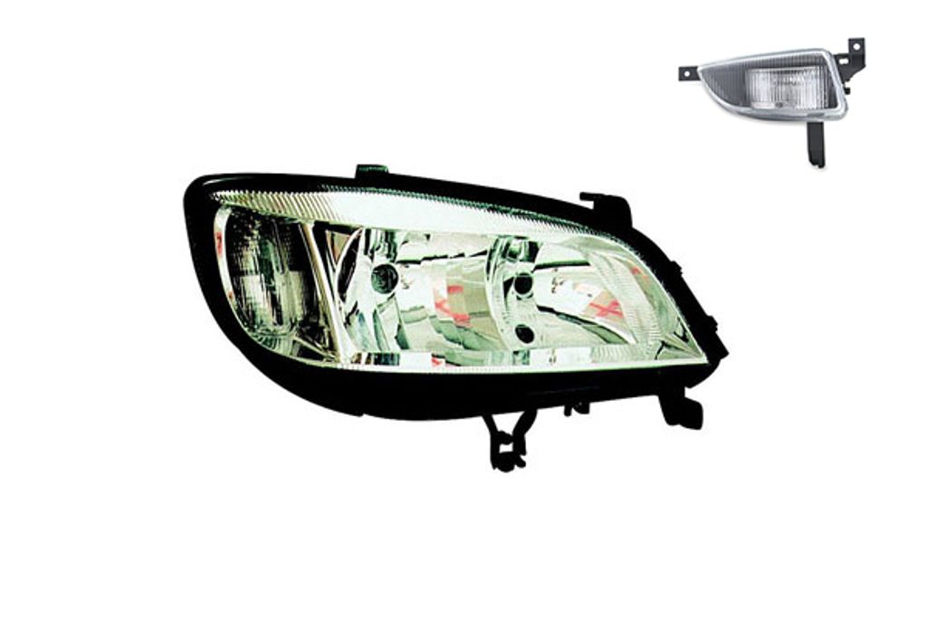 Johns, Scheinwerfer Halogen passend für Opel Zafira A 04/99-06/2005 H7 HB3 Re. + Nebel. 1216276 09118792 6710014 09117327