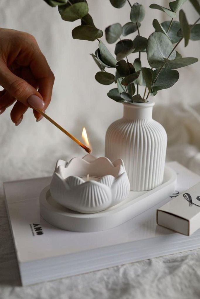 Evila Originals, Gold Paint Tealight, Kerzenset (3-teilig), Weiß, 100% PARAFFINWACHS, 7 x 7 x 10 cm