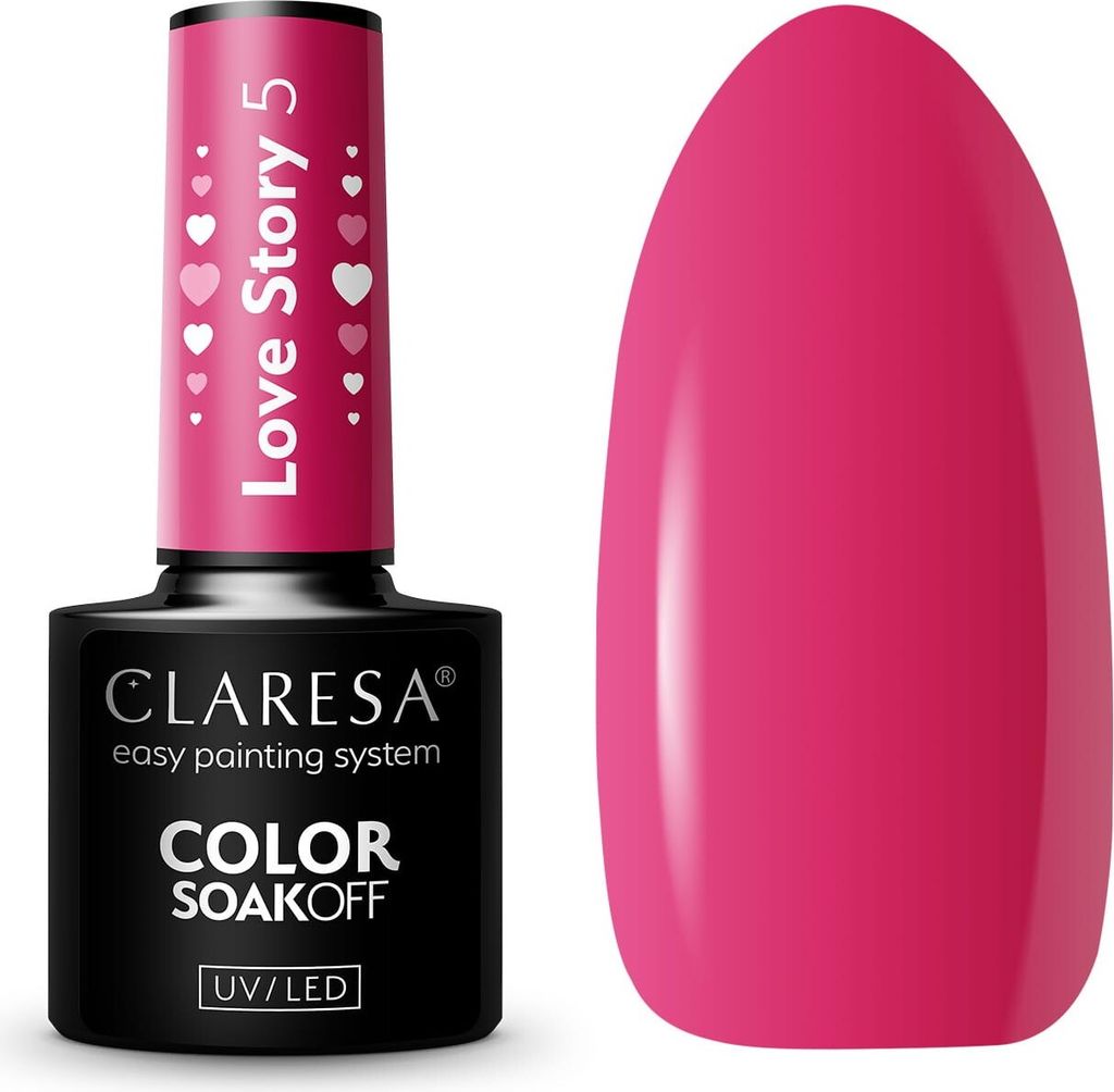 Claresa Hybrid-Nagellack LOVE STORY 5 - 5 g