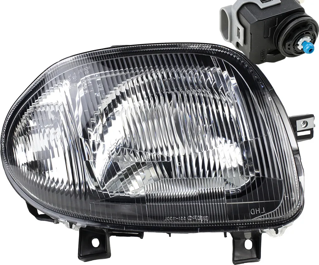 Faro Destro Johns Renault Clio II 98-01 H4 con Servomotore Elettrico