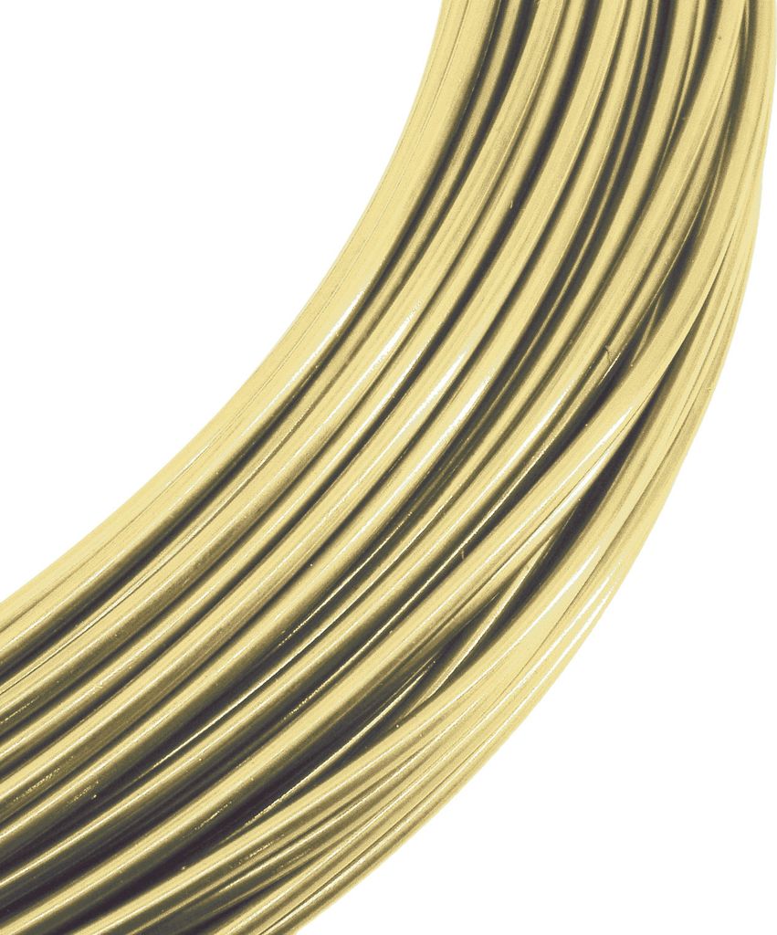 Aluminiumdraht Ø 2mm - 60m - Farbe hell gold