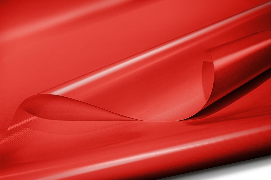 PVC LKW Plane 900g/m² Material (3m x 2m, ohne Ösen, Rot RAL3002) Meterware mit/ohne Ösen Dachplane Industrie LKW-Plane Campingplane Schutzplane ...