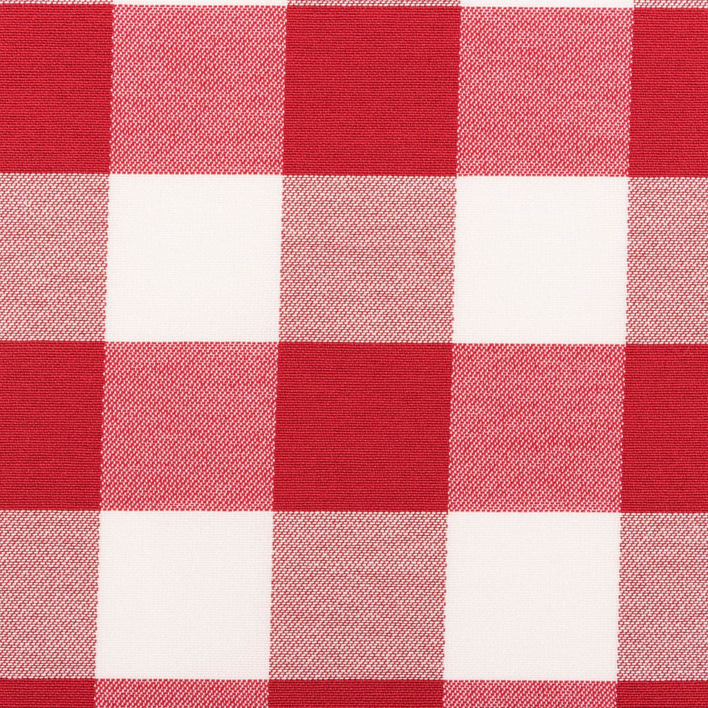 Dekostoff Karos rot weiß 140cm Breite