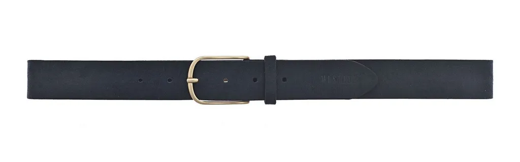 MUSTANG Pelle cintura Original Belt W90 Marine blu scuro - 2