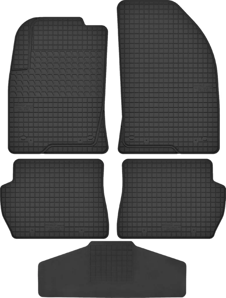 Tappetini Auto Gomma Ford Fusion 02-12 con Protezione Integrale Tunnel