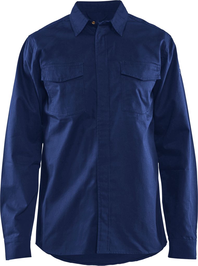 Blakläder Flammschutz Hemd 3226 1504 in 2 Farben, Farbe:marineblau, Größe:5XL