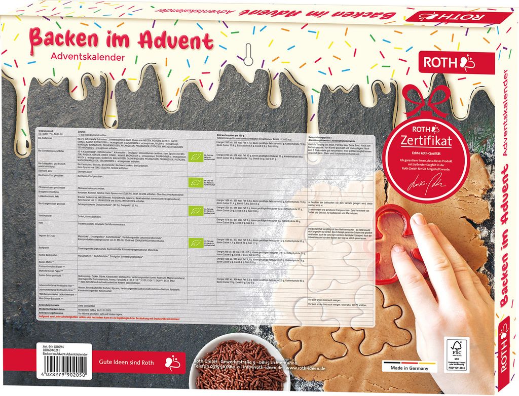 ROTH Backen im Advent Adventskalender gefüllt mit Produktbild 4