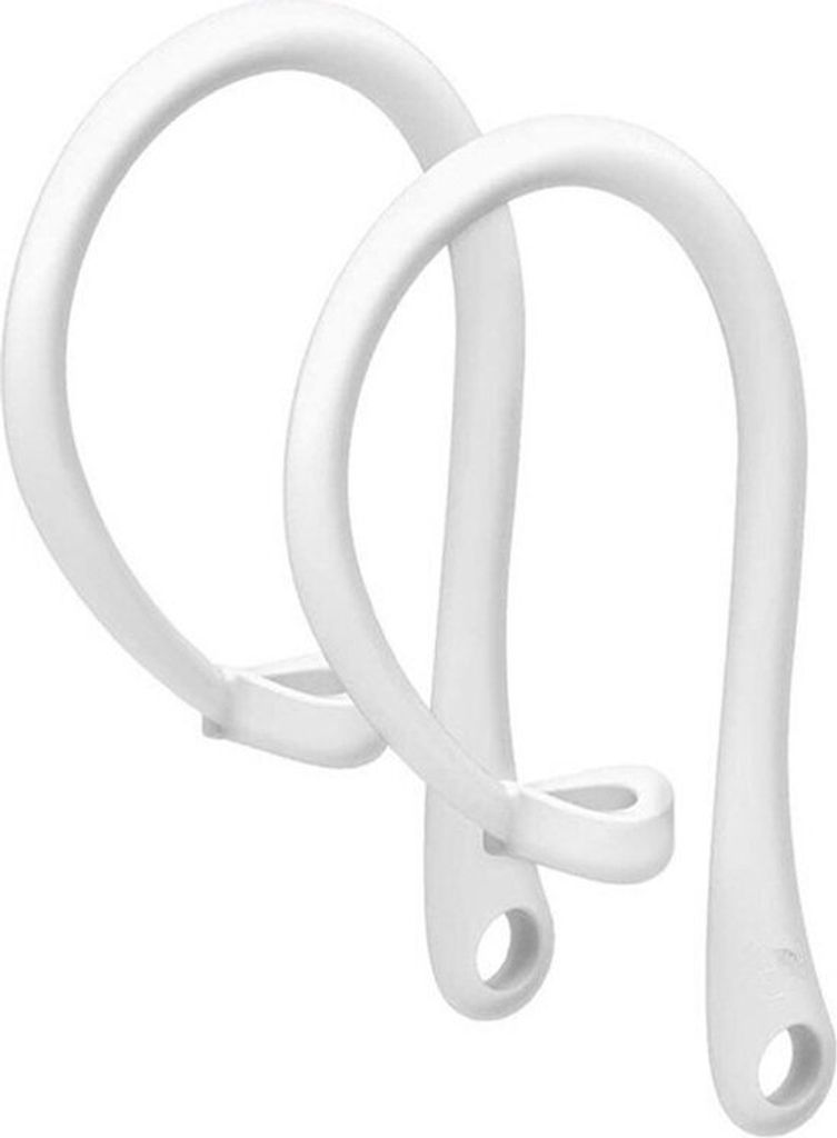 Somstyle 2x Haken Geeignet Für Apple Airpods 1 / 2 / 3 / Pro 1 & 2 - Anti-Verlust - Ohrhaken - Weiß