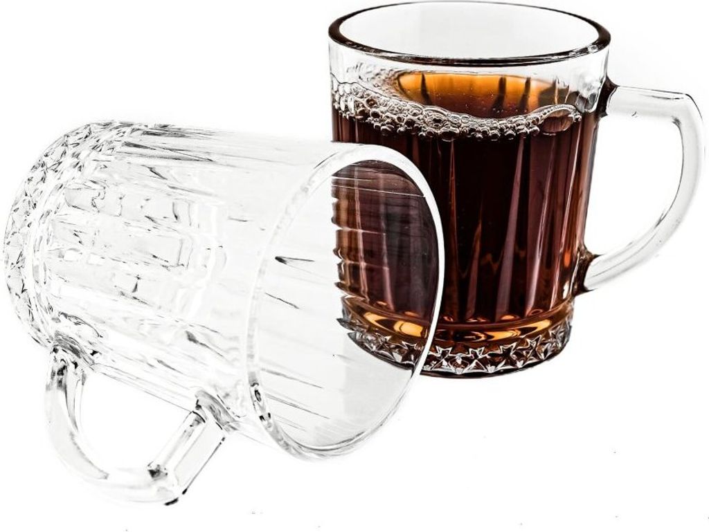 6er Gläser-Set mit Henkel, Tee- Kaffeegläser mit Produktbild 