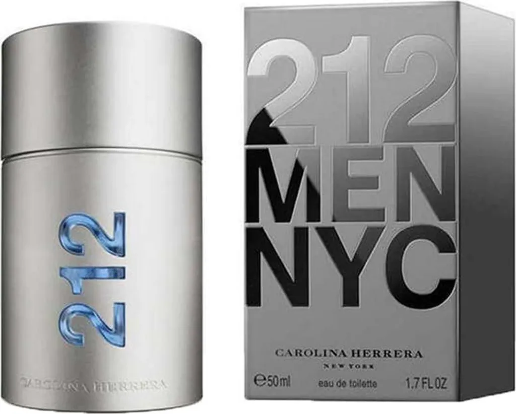 Carolina Herrera 212 Men Eau De Toilette Spray For Him, 50 Ml