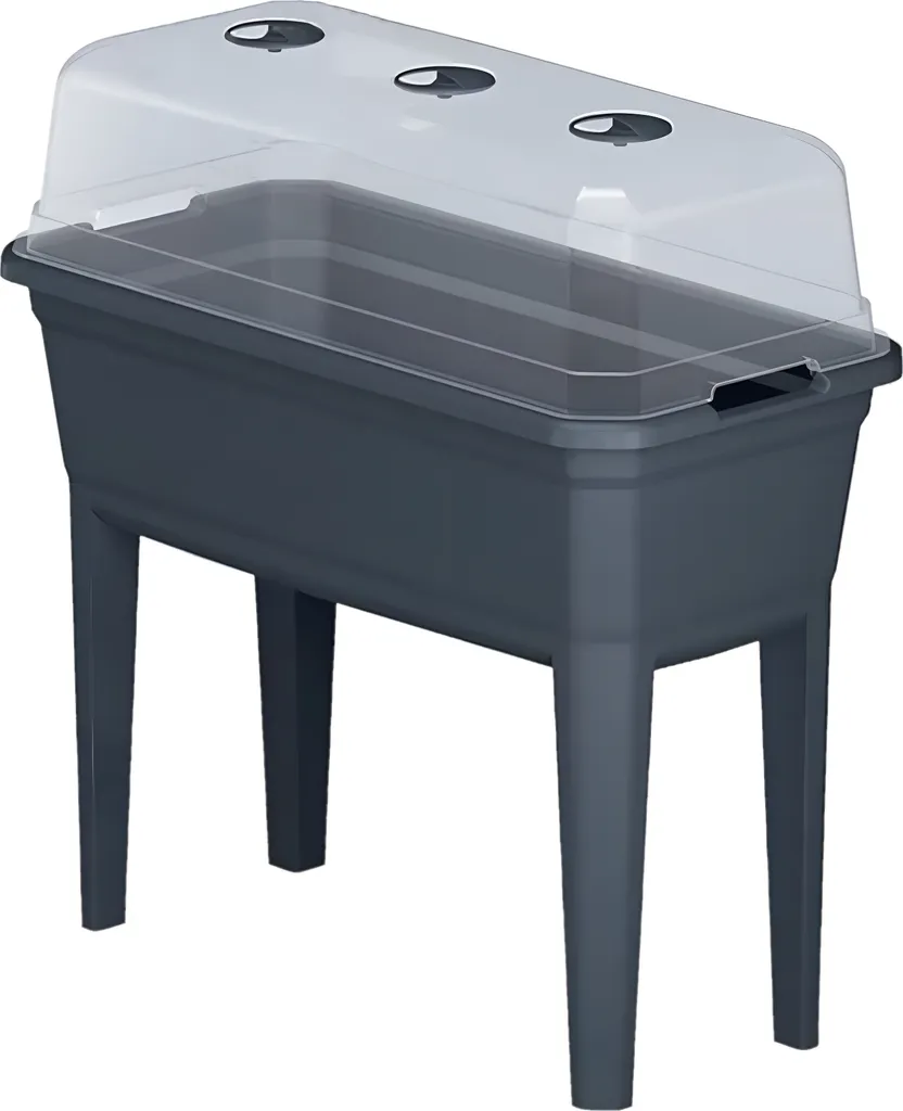 Jardinière sur Pieds Respana Planter Ecoline 74,9 cm - Anthracite Durable