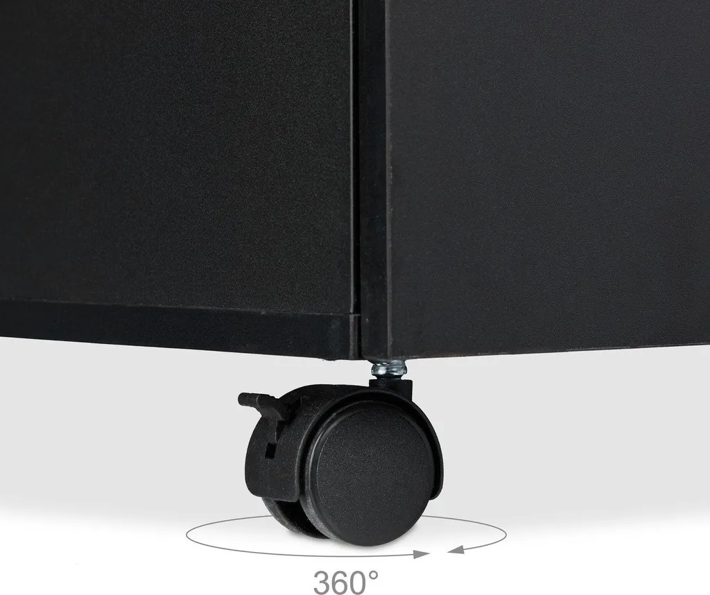 Caisson de bureau mobile à serrure pour dossiers suspendus format A4 - 7