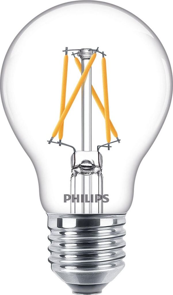 Philips LED Lampe LEDbulb SceneSwitch 7.5W A60 E27 klar Filament 806Lm warmweiss 2700-2200K wie 60W